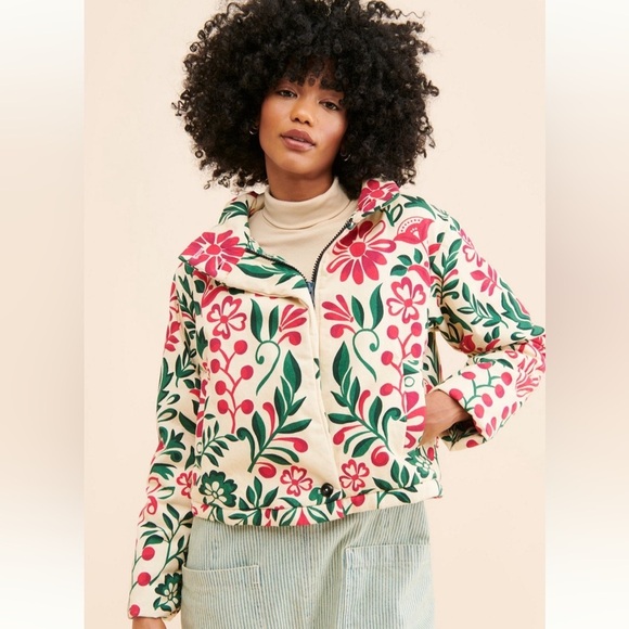 Anthropologie Jackets & Blazers - Anthropologie Floral Patterned Quilt Jacket